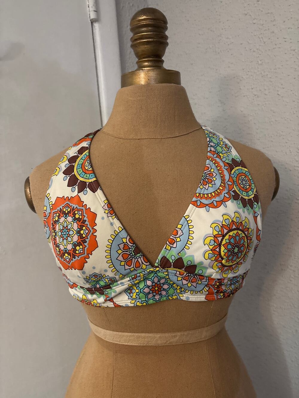 Pool Party Halter Bikini S Swim Casual 70s Look Dopamine Boho Festival Hippie